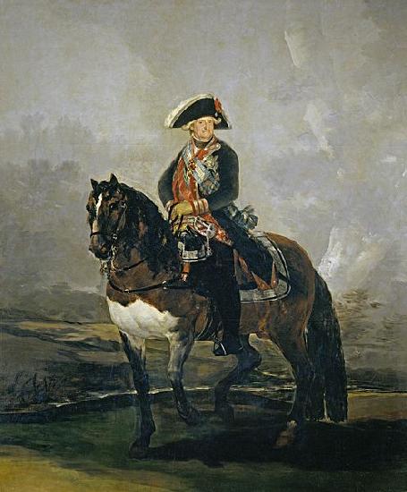 Francisco de Goya Carlos IV a caballo Sweden oil painting art